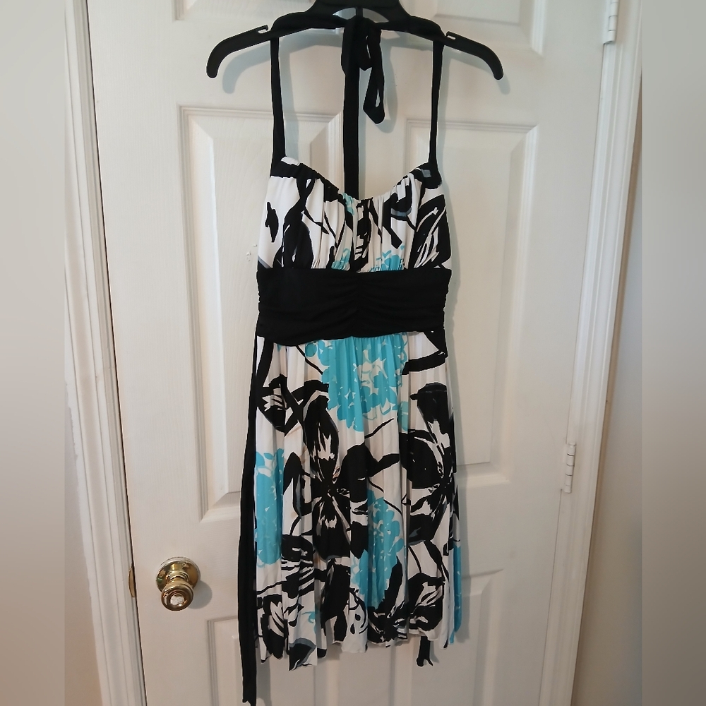 Cute Black And Blue Dress